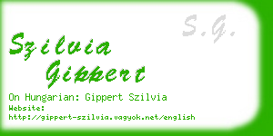 szilvia gippert business card